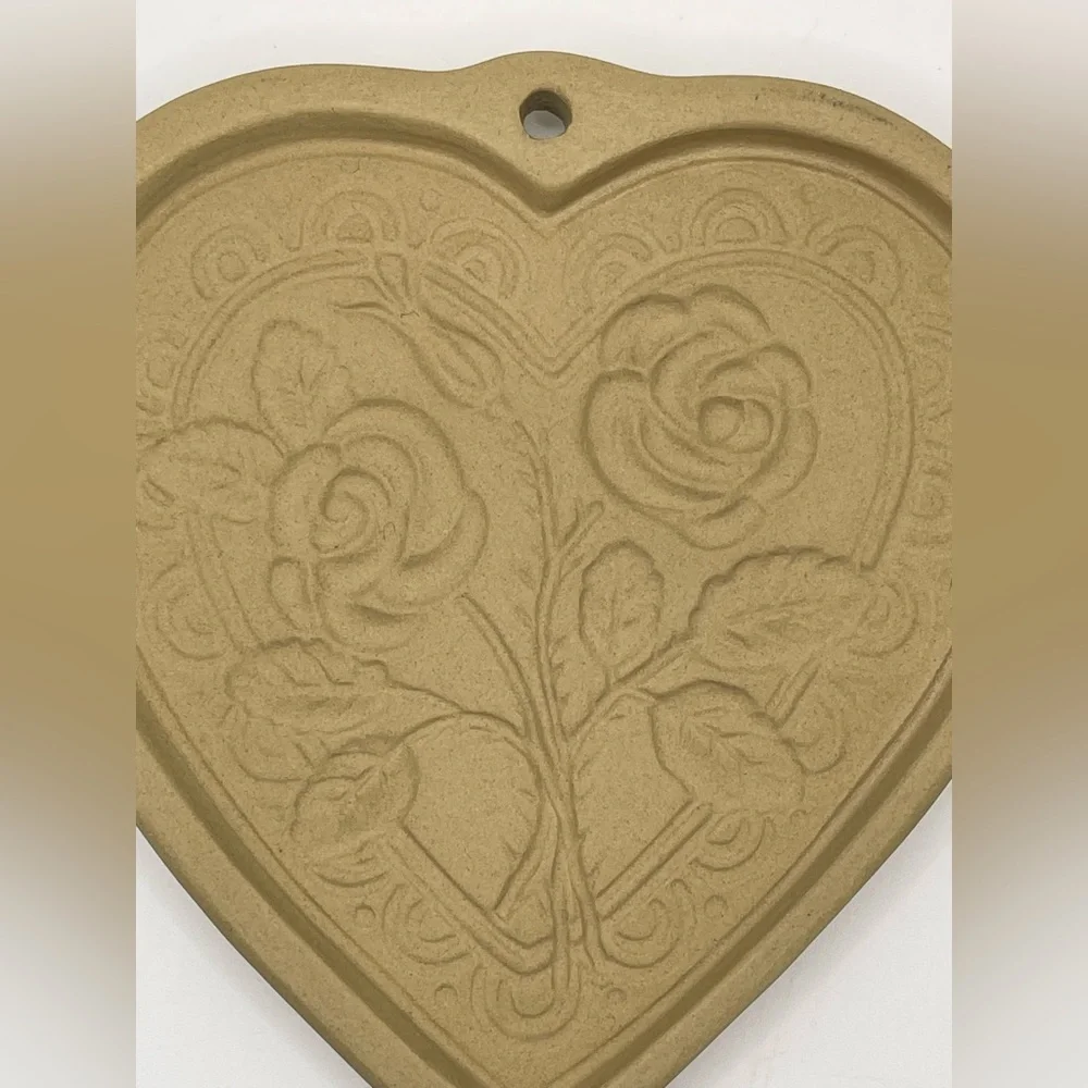 Brown Bag Vintage Ceramic Cookie Molds 3‎ Holiday Large Recipe Angel Tree Floral